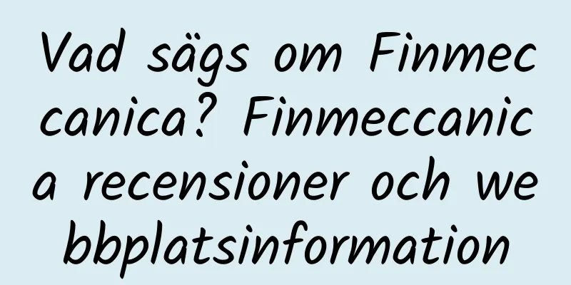 Vad sägs om Finmeccanica? Finmeccanica recensioner och webbplatsinformation