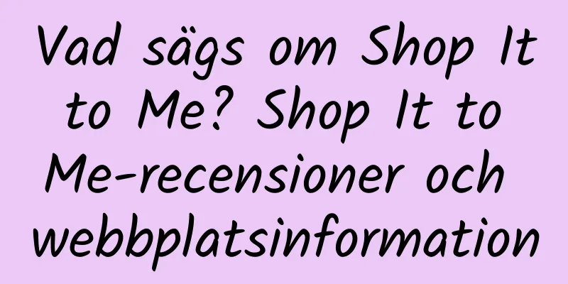 Vad sägs om Shop It to Me? Shop It to Me-recensioner och webbplatsinformation