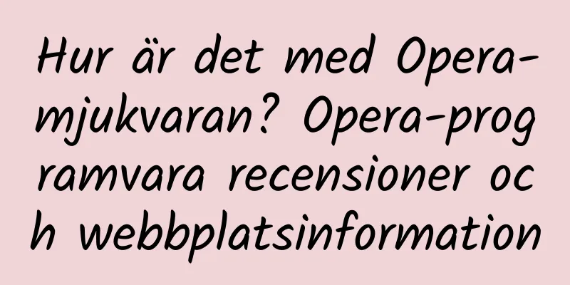 Hur är det med Opera-mjukvaran? Opera-programvara recensioner och webbplatsinformation