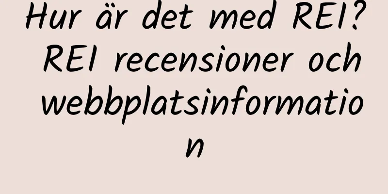 Hur är det med REI? REI recensioner och webbplatsinformation