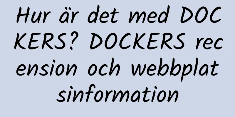 Hur är det med DOCKERS? DOCKERS recension och webbplatsinformation