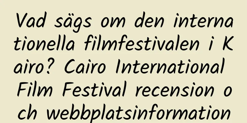 Vad sägs om den internationella filmfestivalen i Kairo? Cairo International Film Festival recension och webbplatsinformation