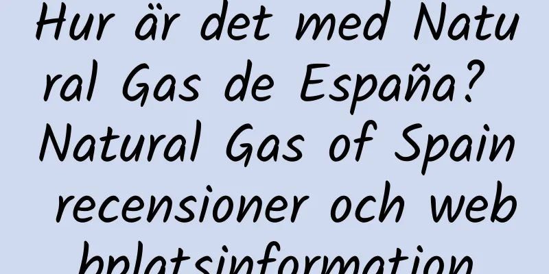 Hur är det med Natural Gas de España? Natural Gas of Spain recensioner och webbplatsinformation