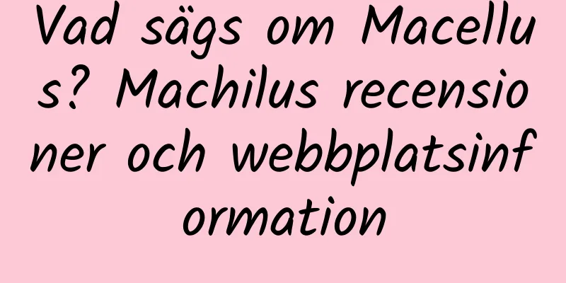Vad sägs om Macellus? Machilus recensioner och webbplatsinformation