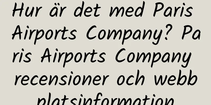Hur är det med Paris Airports Company? Paris Airports Company recensioner och webbplatsinformation