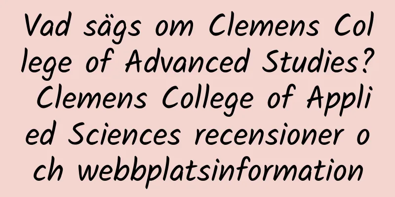 Vad sägs om Clemens College of Advanced Studies? Clemens College of Applied Sciences recensioner och webbplatsinformation