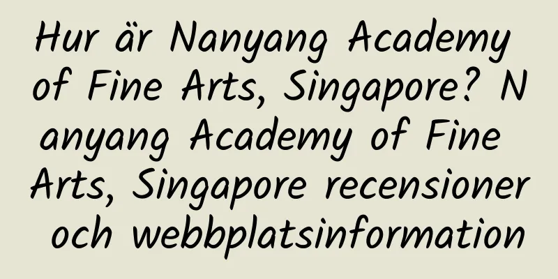 Hur är Nanyang Academy of Fine Arts, Singapore? Nanyang Academy of Fine Arts, Singapore recensioner och webbplatsinformation