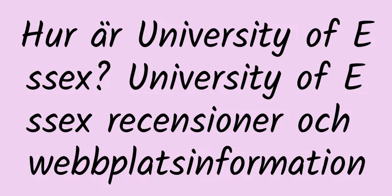 Hur är University of Essex? University of Essex recensioner och webbplatsinformation