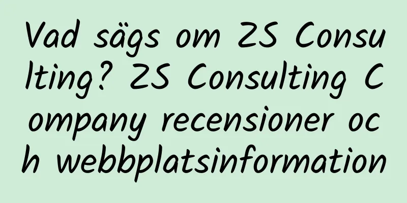 Vad sägs om ZS Consulting? ZS Consulting Company recensioner och webbplatsinformation