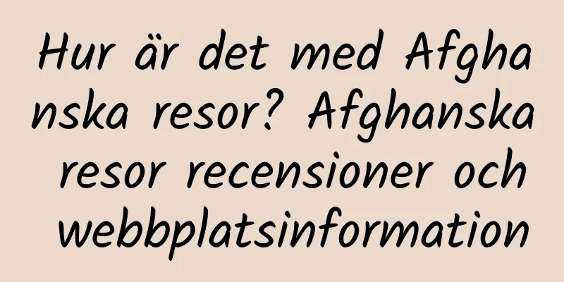 Hur är det med Afghanska resor? Afghanska resor recensioner och webbplatsinformation