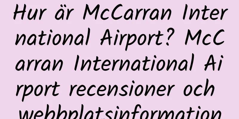 Hur är McCarran International Airport? McCarran International Airport recensioner och webbplatsinformation