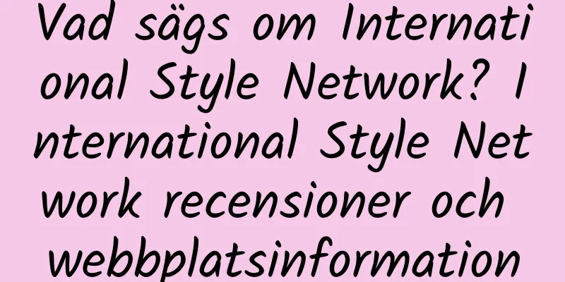 Vad sägs om International Style Network? International Style Network recensioner och webbplatsinformation