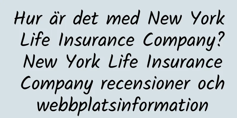 Hur är det med New York Life Insurance Company? New York Life Insurance Company recensioner och webbplatsinformation
