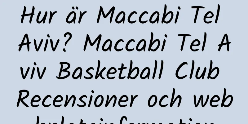 Hur är Maccabi Tel Aviv? Maccabi Tel Aviv Basketball Club Recensioner och webbplatsinformation
