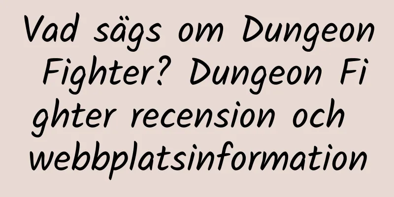 Vad sägs om Dungeon Fighter? Dungeon Fighter recension och webbplatsinformation