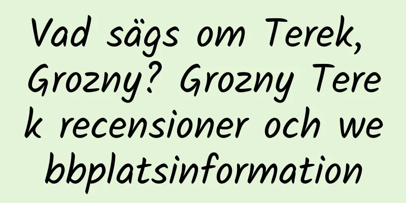 Vad sägs om Terek, Grozny? Grozny Terek recensioner och webbplatsinformation