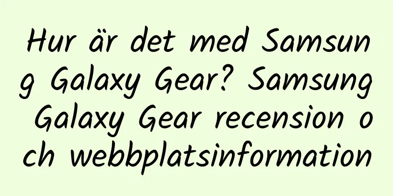Hur är det med Samsung Galaxy Gear? Samsung Galaxy Gear recension och webbplatsinformation
