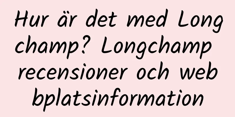 Hur är det med Longchamp? Longchamp recensioner och webbplatsinformation