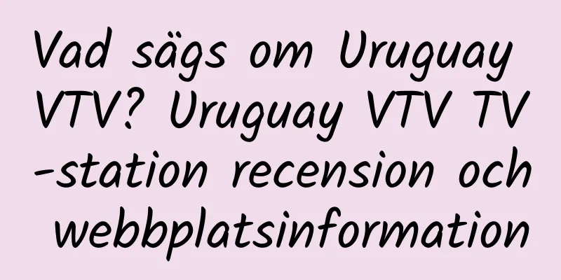 Vad sägs om Uruguay VTV? Uruguay VTV TV-station recension och webbplatsinformation