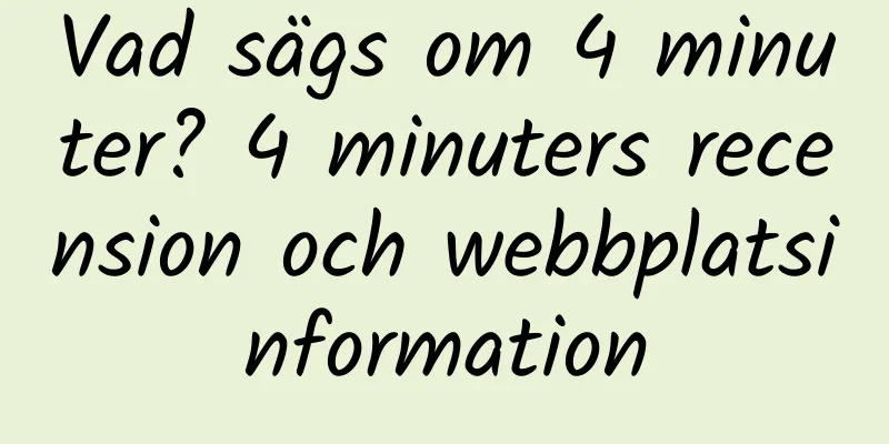 Vad sägs om 4 minuter? 4 minuters recension och webbplatsinformation