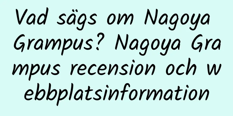 Vad sägs om Nagoya Grampus? Nagoya Grampus recension och webbplatsinformation