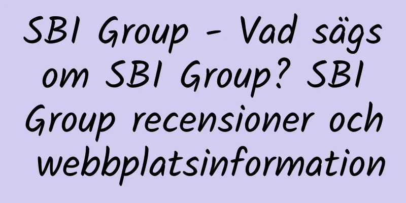 SBI Group - Vad sägs om SBI Group? SBI Group recensioner och webbplatsinformation