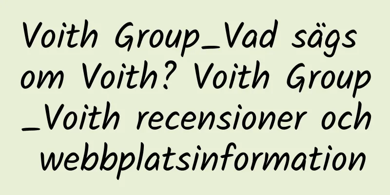 Voith Group_Vad sägs om Voith? Voith Group_Voith recensioner och webbplatsinformation