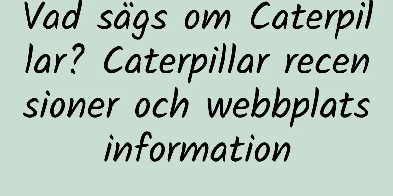 Vad sägs om Caterpillar? Caterpillar recensioner och webbplatsinformation