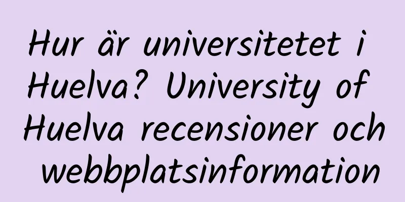 Hur är universitetet i Huelva? University of Huelva recensioner och webbplatsinformation