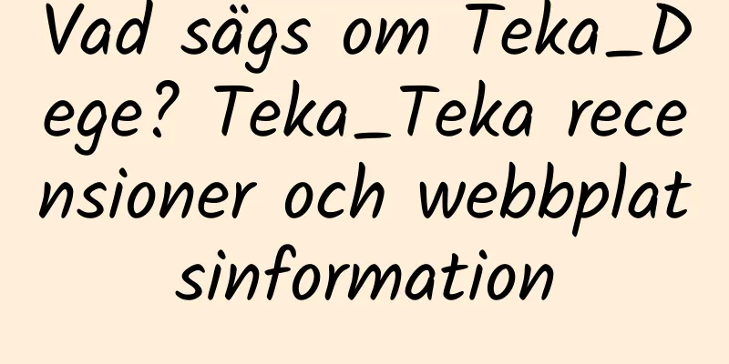 Vad sägs om Teka_Dege? Teka_Teka recensioner och webbplatsinformation