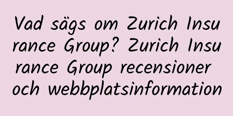 Vad sägs om Zurich Insurance Group? Zurich Insurance Group recensioner och webbplatsinformation