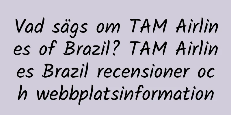 Vad sägs om TAM Airlines of Brazil? TAM Airlines Brazil recensioner och webbplatsinformation