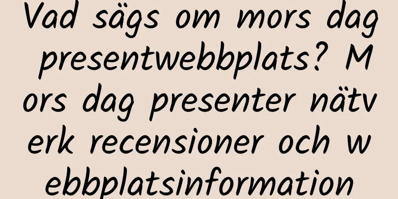 Vad sägs om mors dag presentwebbplats? Mors dag presenter nätverk recensioner och webbplatsinformation