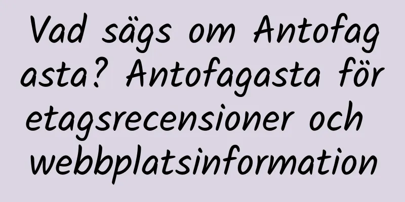 Vad sägs om Antofagasta? Antofagasta företagsrecensioner och webbplatsinformation