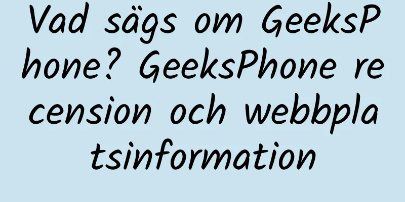 Vad sägs om GeeksPhone? GeeksPhone recension och webbplatsinformation