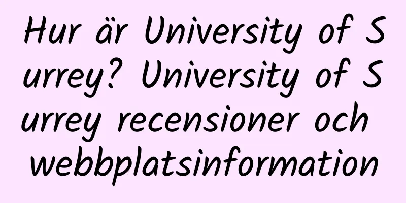 Hur är University of Surrey? University of Surrey recensioner och webbplatsinformation