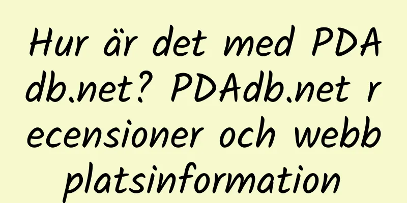 Hur är det med PDAdb.net? PDAdb.net recensioner och webbplatsinformation