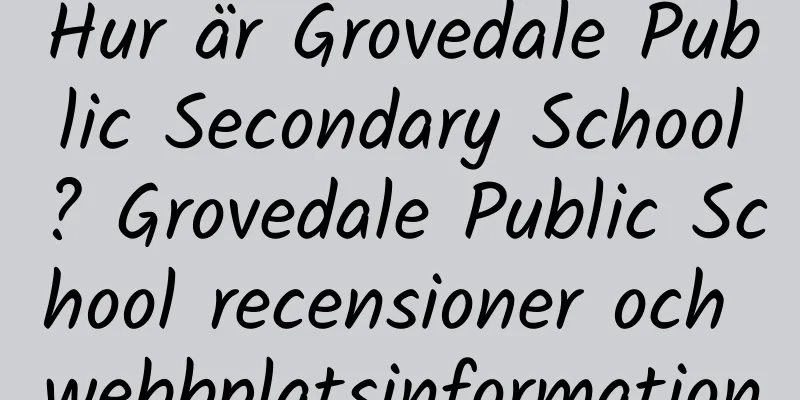 Hur är Grovedale Public Secondary School? Grovedale Public School recensioner och webbplatsinformation