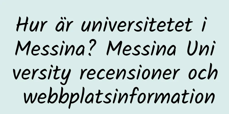 Hur är universitetet i Messina? Messina University recensioner och webbplatsinformation