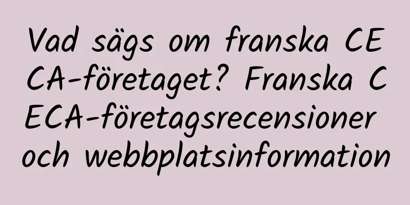 Vad sägs om franska CECA-företaget? Franska CECA-företagsrecensioner och webbplatsinformation