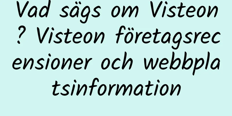 Vad sägs om Visteon? Visteon företagsrecensioner och webbplatsinformation