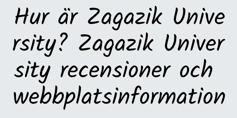 Hur är Zagazik University? Zagazik University recensioner och webbplatsinformation