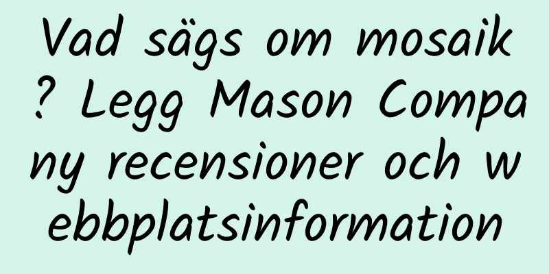 Vad sägs om mosaik? Legg Mason Company recensioner och webbplatsinformation