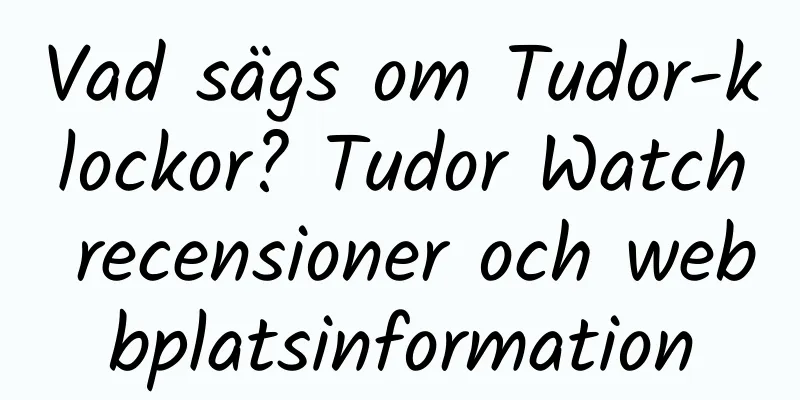 Vad sägs om Tudor-klockor? Tudor Watch recensioner och webbplatsinformation