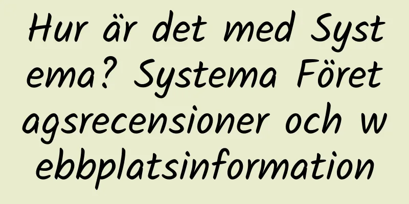 Hur är det med Systema? Systema Företagsrecensioner och webbplatsinformation