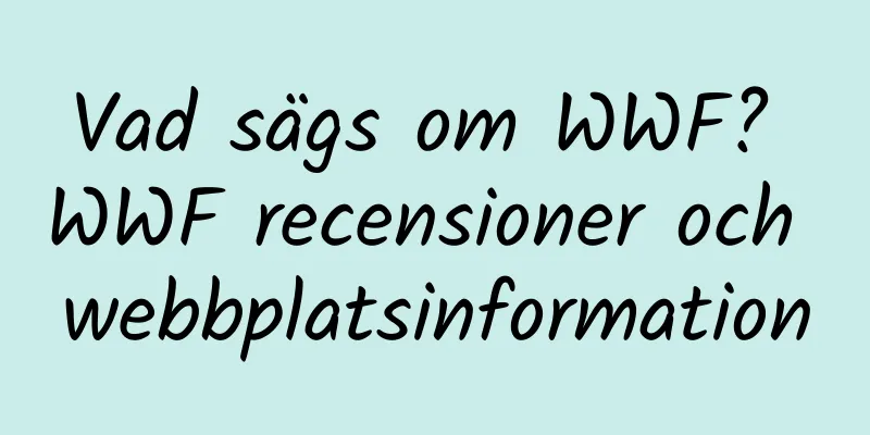 Vad sägs om WWF? WWF recensioner och webbplatsinformation