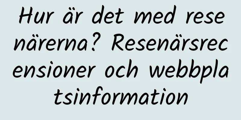 Hur är det med resenärerna? Resenärsrecensioner och webbplatsinformation