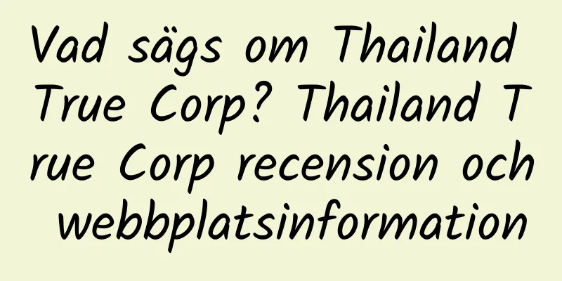 Vad sägs om Thailand True Corp? Thailand True Corp recension och webbplatsinformation