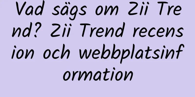 Vad sägs om Zii Trend? Zii Trend recension och webbplatsinformation
