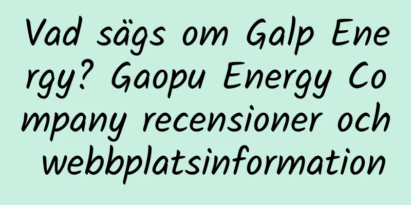 Vad sägs om Galp Energy? Gaopu Energy Company recensioner och webbplatsinformation